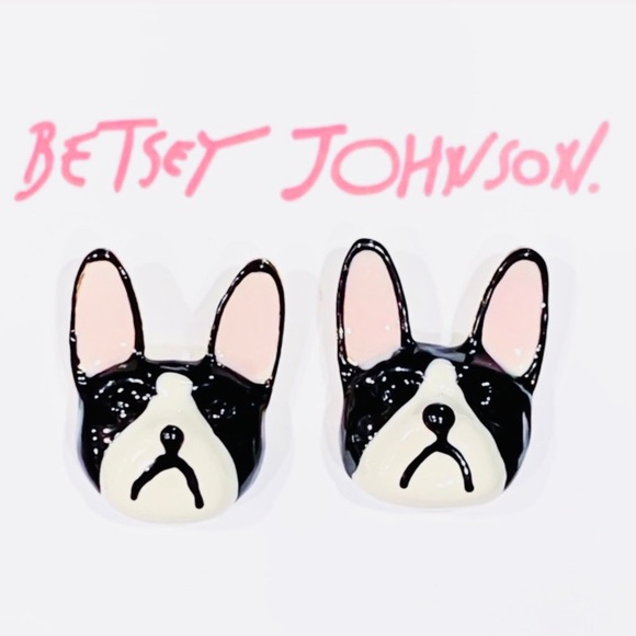 Betsey Johnson Jewelry - New Betsey Johnson Bulldog Earrings